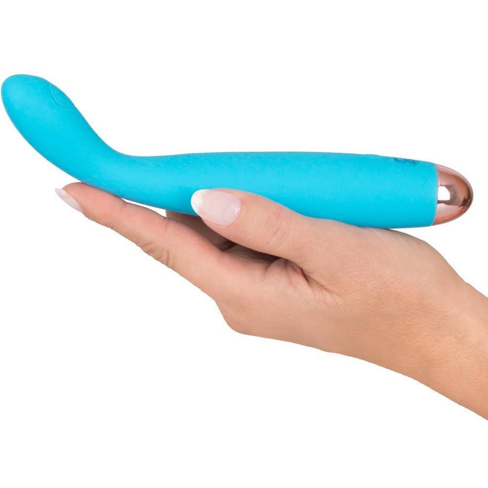 Vibrator "Cuties" aus Silikon - handlich & flexibel 18.7 cm (blau) - loveiu.ch