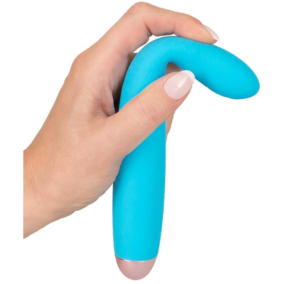 Vibrator "Cuties" aus Silikon - handlich & flexibel 18.7 cm (blau) - loveiu.ch