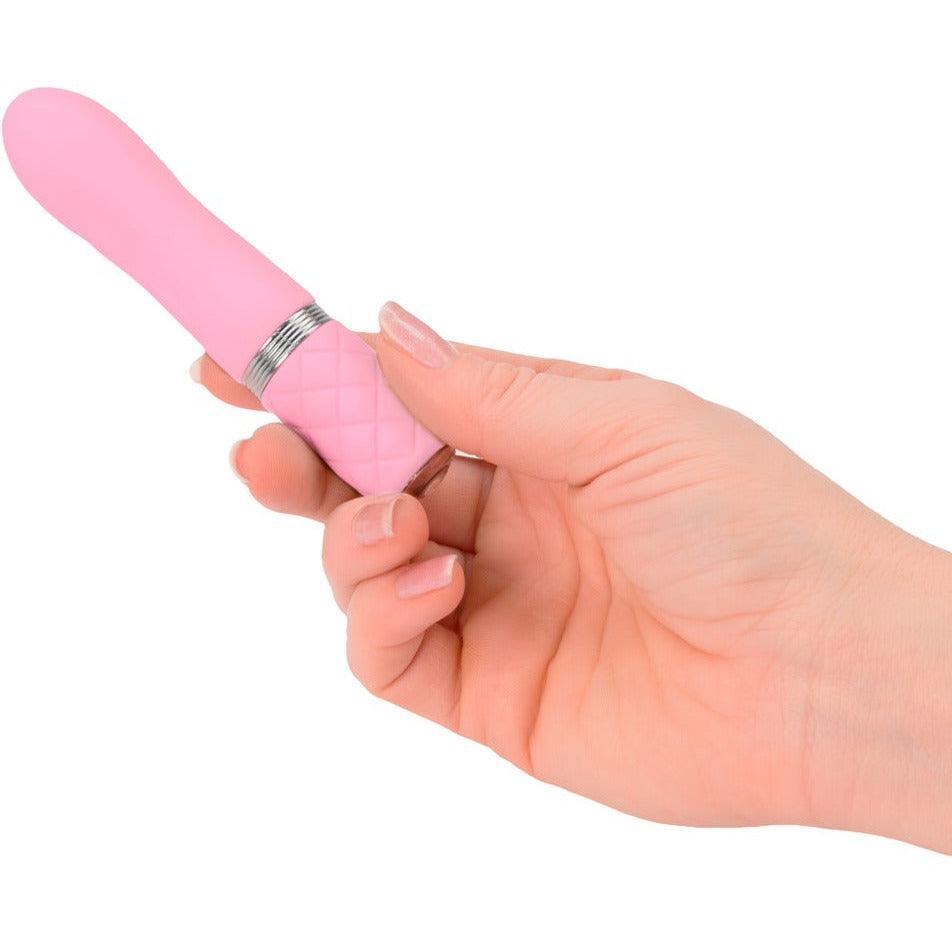 Minivibrator "Flirty" aus Silikon - Soft-Touch-Textur 11 cm (rosa) - loveiu.ch