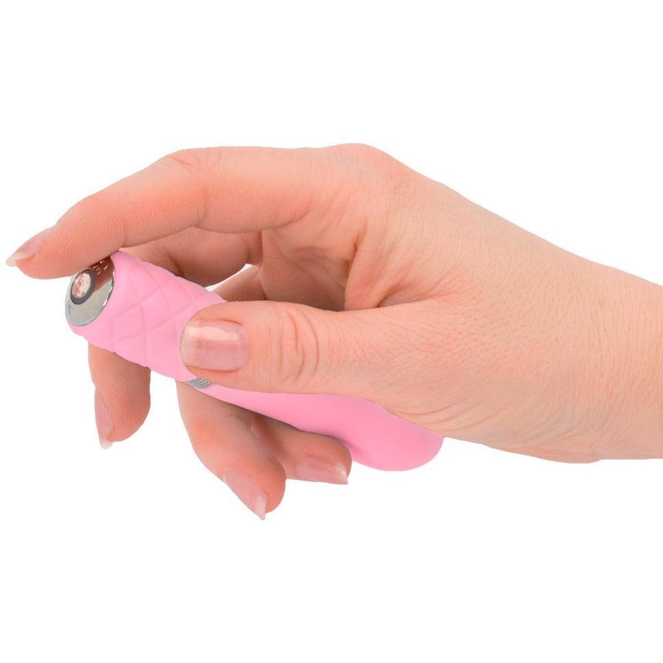 Minivibrator "Flirty" aus Silikon - Soft-Touch-Textur 11 cm (rosa) - loveiu.ch
