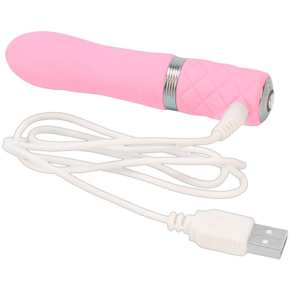 Minivibrator "Flirty" aus Silikon - Soft-Touch-Textur 11 cm (rosa) - loveiu.ch