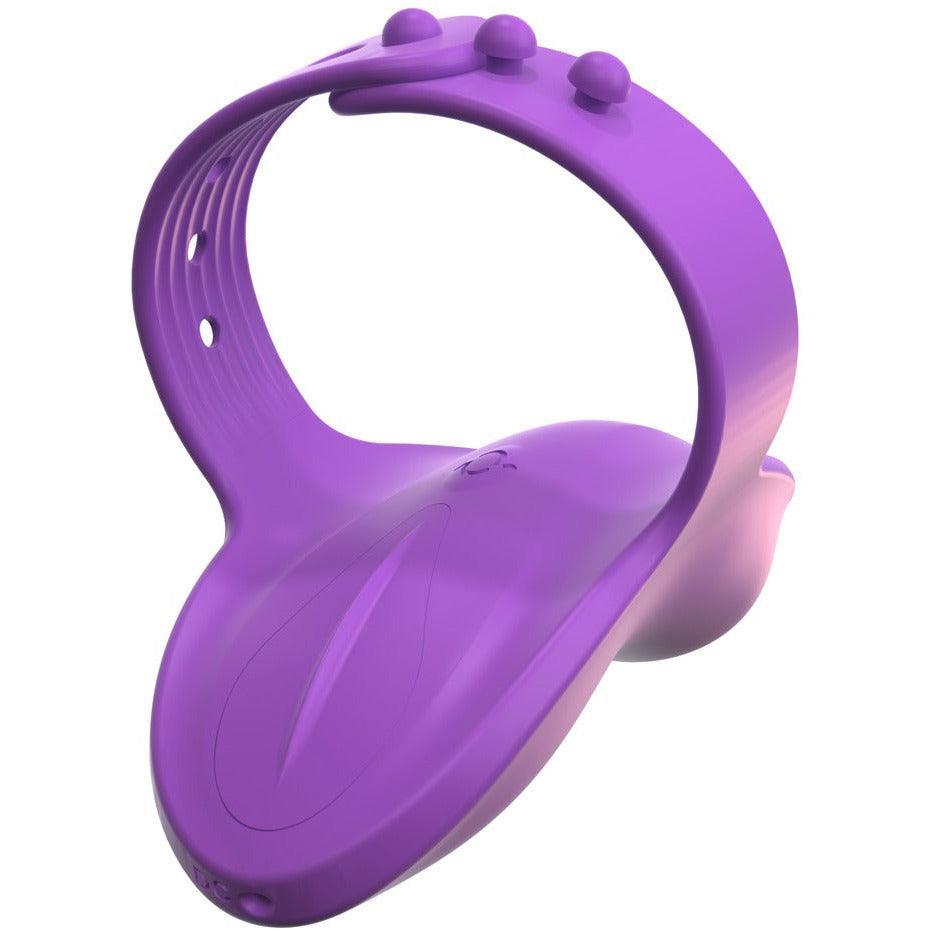 Auflegevibrator "Her Finger Vibe" aus Silikon - mit verstellbarer Schlaufe (violett) - loveiu.ch