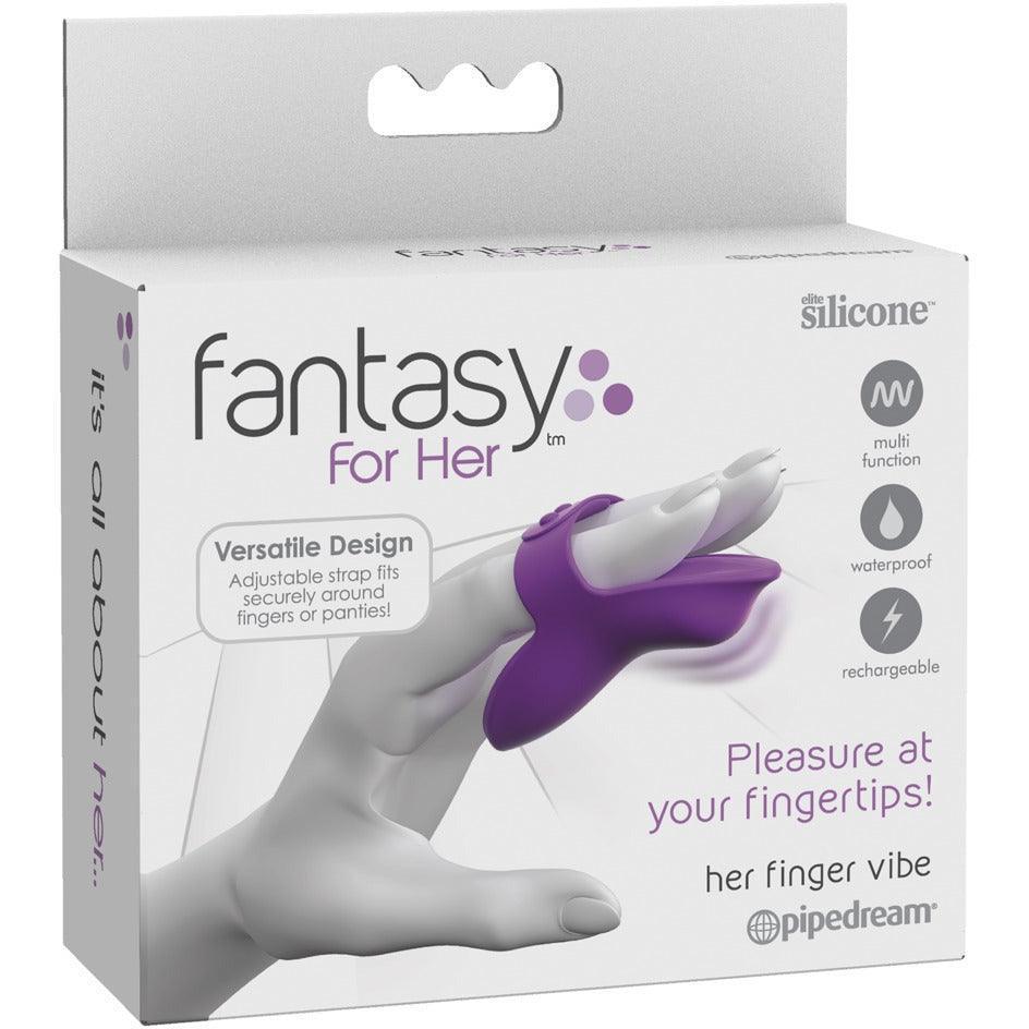 Auflegevibrator "Her Finger Vibe" aus Silikon - mit verstellbarer Schlaufe (violett) - loveiu.ch