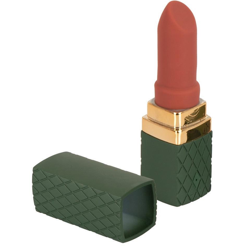 Lippenstift Vibrator "Luxurious Lipstick" aus Silikon - 8.5 cm (grün) - loveiu.ch