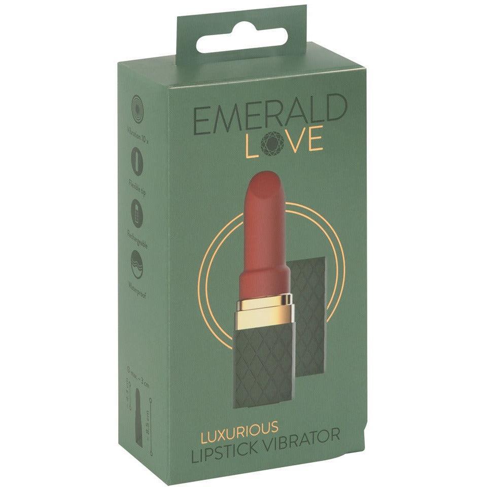 Lippenstift Vibrator "Luxurious Lipstick" aus Silikon - 8.5 cm (grün) - loveiu.ch