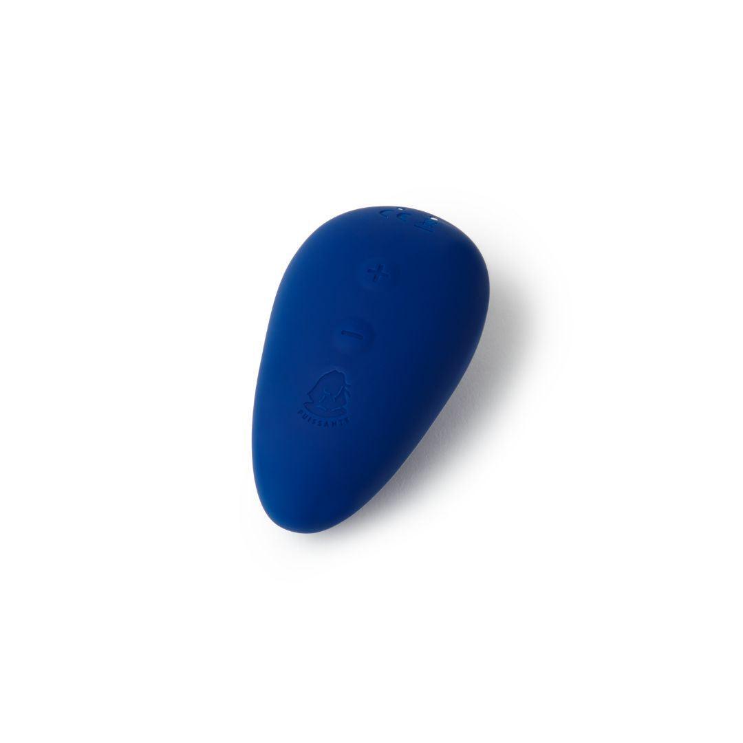 Auflegevibrator "Mini Coco" aus Silikon - mit Saugfunktion 9 cm (blau) - loveiu.ch