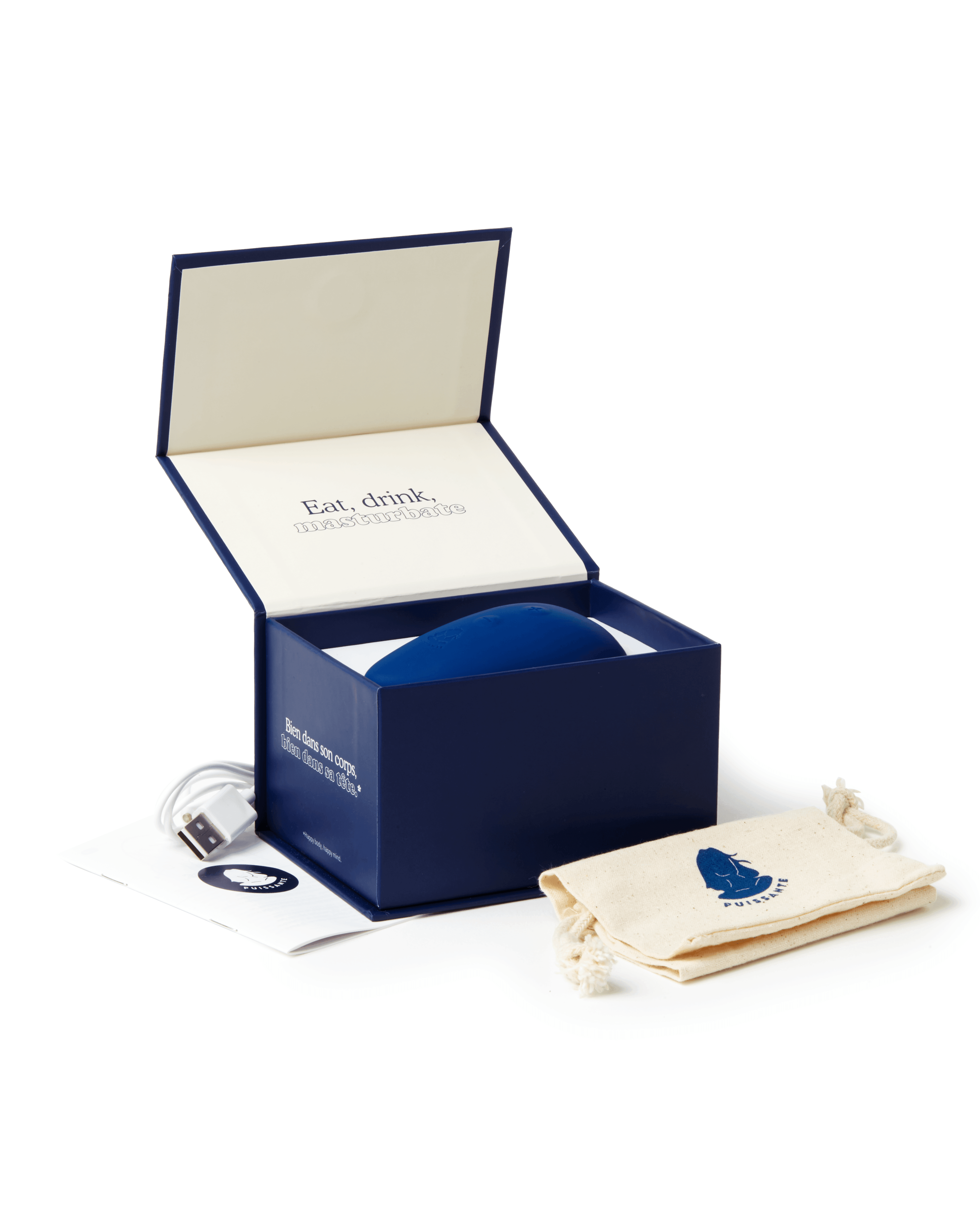 Auflegevibrator "Mini Coco" aus Silikon - mit Saugfunktion 9 cm (blau) - loveiu.ch