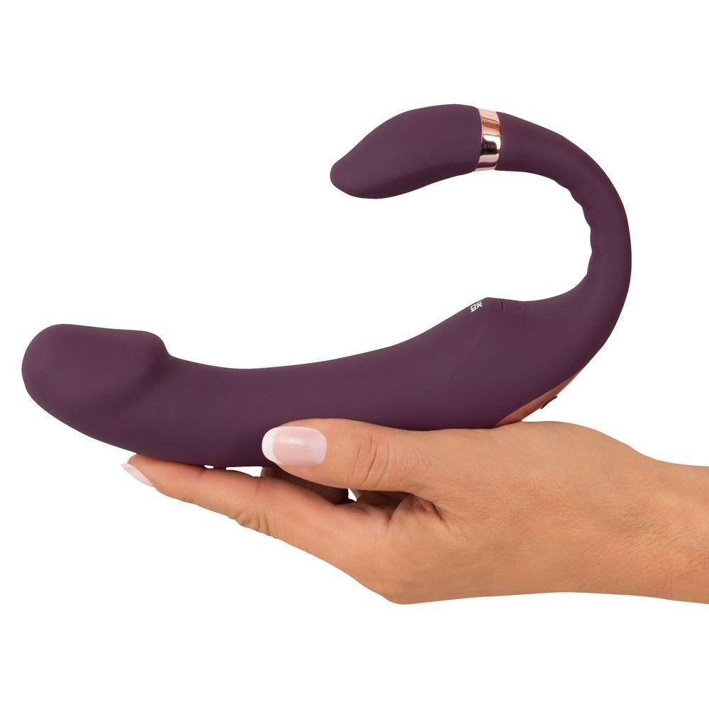 Vibrator "Nodding Tip Vibrator" aus Silikon - doppelte Stimulation 18.7 cm (violett) - loveiu.ch