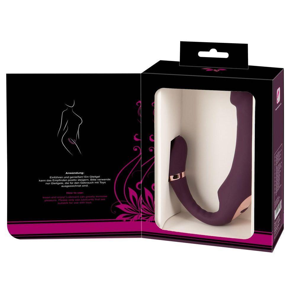 Vibrator "Nodding Tip Vibrator" aus Silikon - doppelte Stimulation 18.7 cm (violett) - loveiu.ch