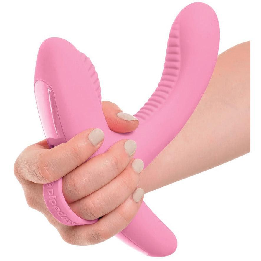 G-Punkt Vibrator "Rock n’ grind" aus Silikon - doppelte Stimulation 17.2 cm (rosa) - loveiu.ch