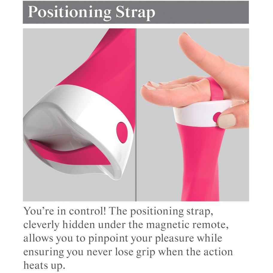 Vibrator "Wall banger deluxe" - abnehmbarer Saugfuss & Fernbedienung 19 cm (pink) - loveiu.ch