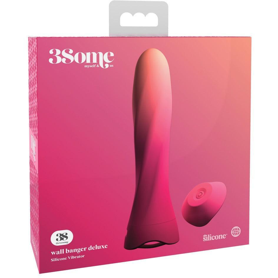 Vibrator "Wall banger deluxe" - abnehmbarer Saugfuss & Fernbedienung 19 cm (pink) - loveiu.ch