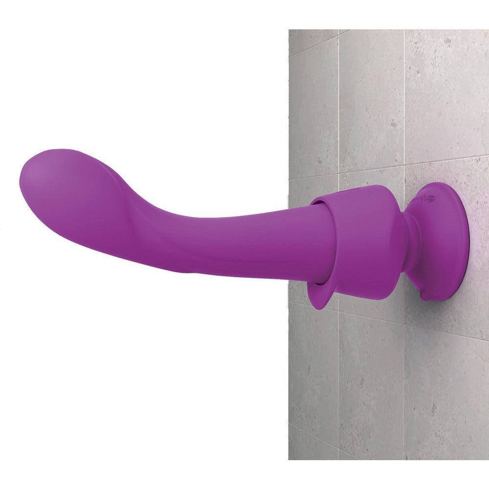 G-Punkt Vibrator "Wall banger G" - abnehmbarer Saugfuss & Fernbedienung 19.3 cm (lila) - loveiu.ch