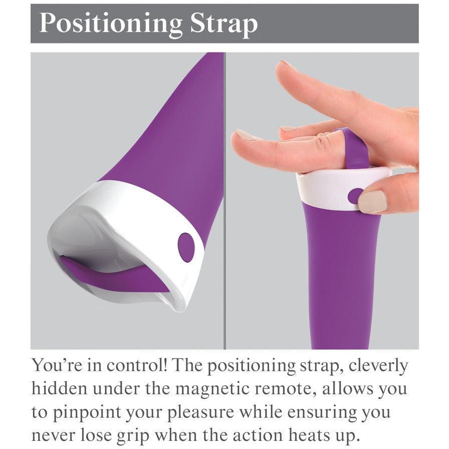 G-Punkt Vibrator "Wall banger G" - abnehmbarer Saugfuss & Fernbedienung 19.3 cm (lila) - loveiu.ch