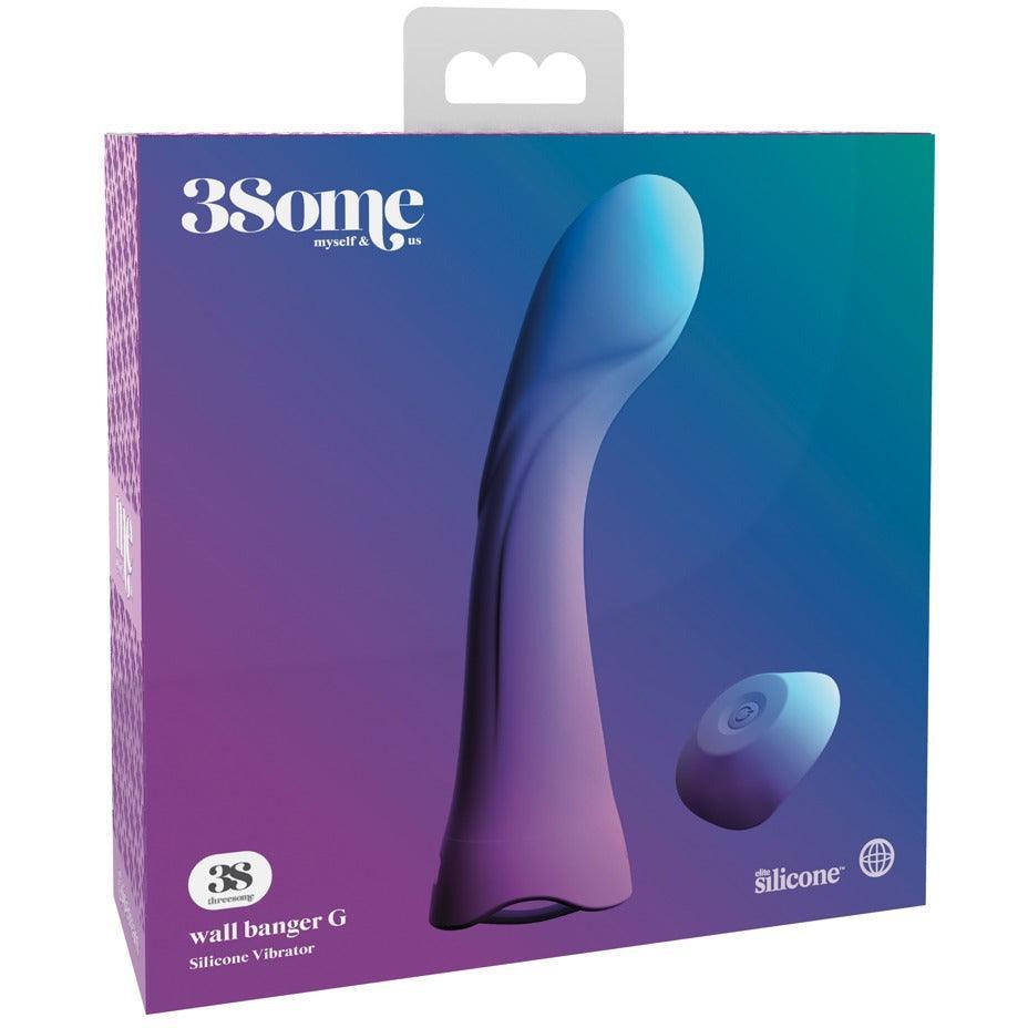 G-Punkt Vibrator "Wall banger G" - abnehmbarer Saugfuss & Fernbedienung 19.3 cm (lila) - loveiu.ch