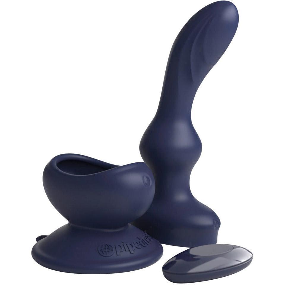 P-Punkt Vibrator "Wall Banger P-Spot" - mit abnehmbaren Saugfuss & Fernbedienung 14.2 cm (blau) - loveiu.ch