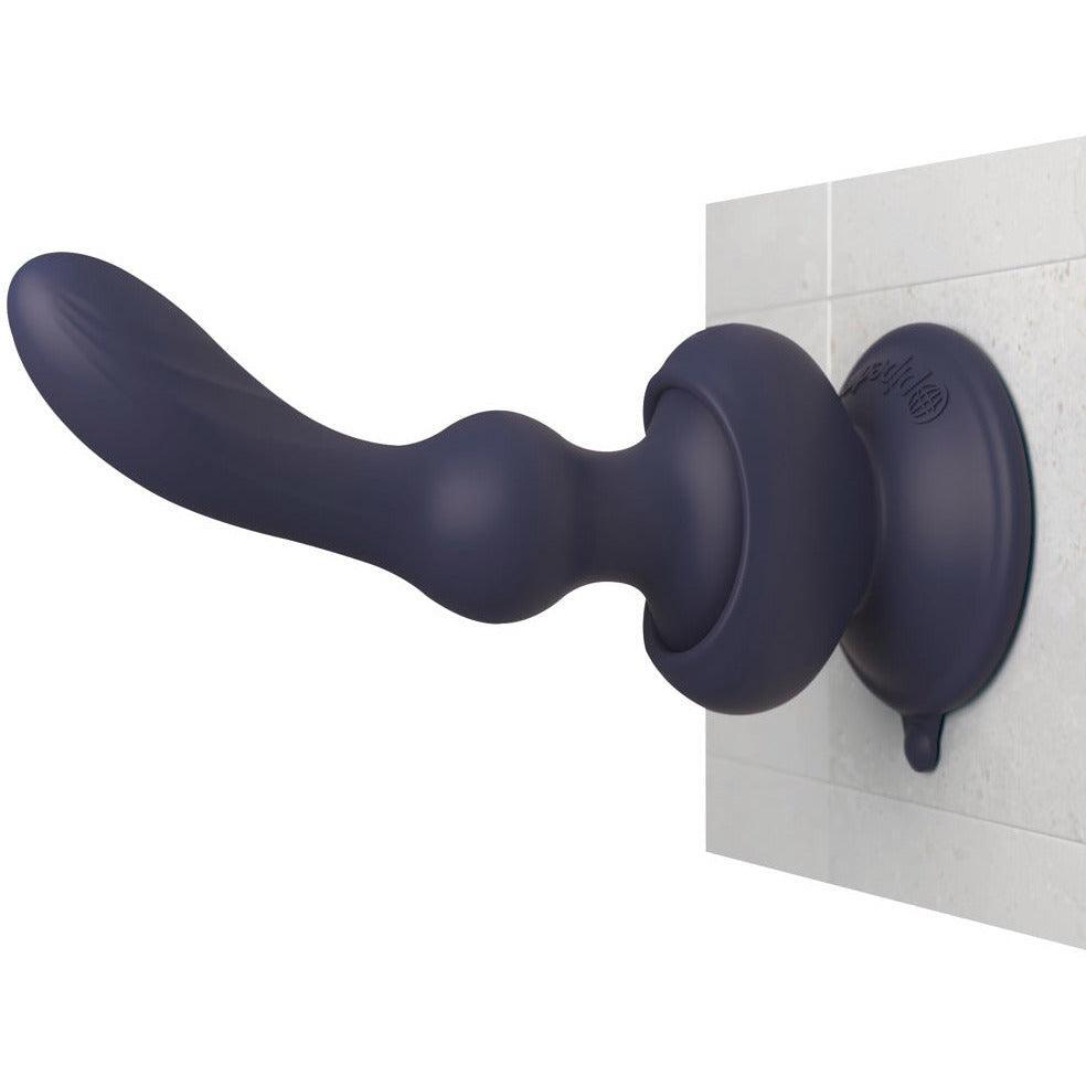 P-Punkt Vibrator "Wall Banger P-Spot" - mit abnehmbaren Saugfuss & Fernbedienung 14.2 cm (blau) - loveiu.ch