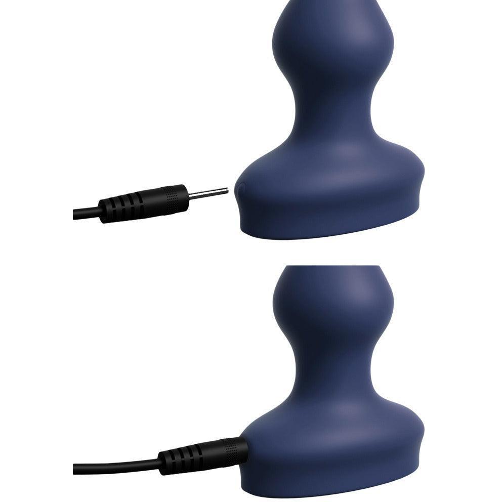 P-Punkt Vibrator "Wall Banger P-Spot" - mit abnehmbaren Saugfuss & Fernbedienung 14.2 cm (blau) - loveiu.ch