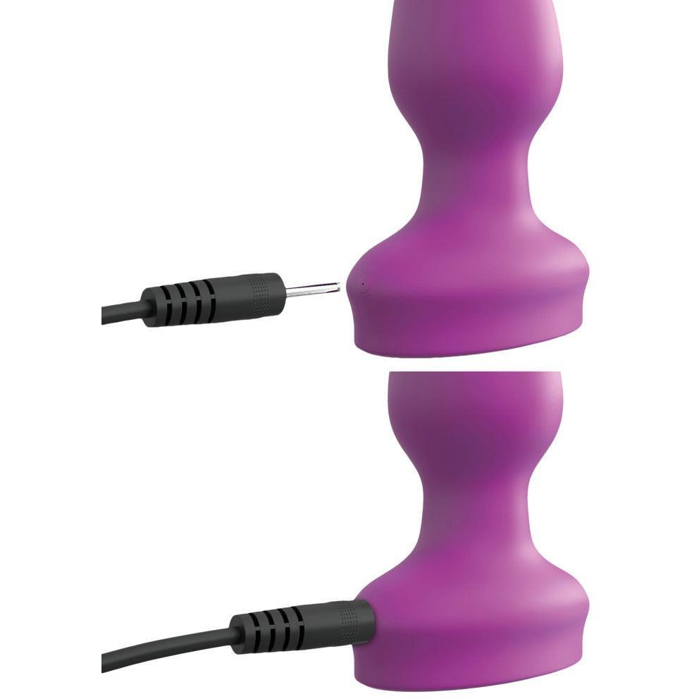 Analplug "Wall Banger Plug" - abnehmbarer Saugfuss & Fernbedienung Ø 3.8 cm (lila) - loveiu.ch