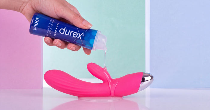 Gleitgel und Vibrator