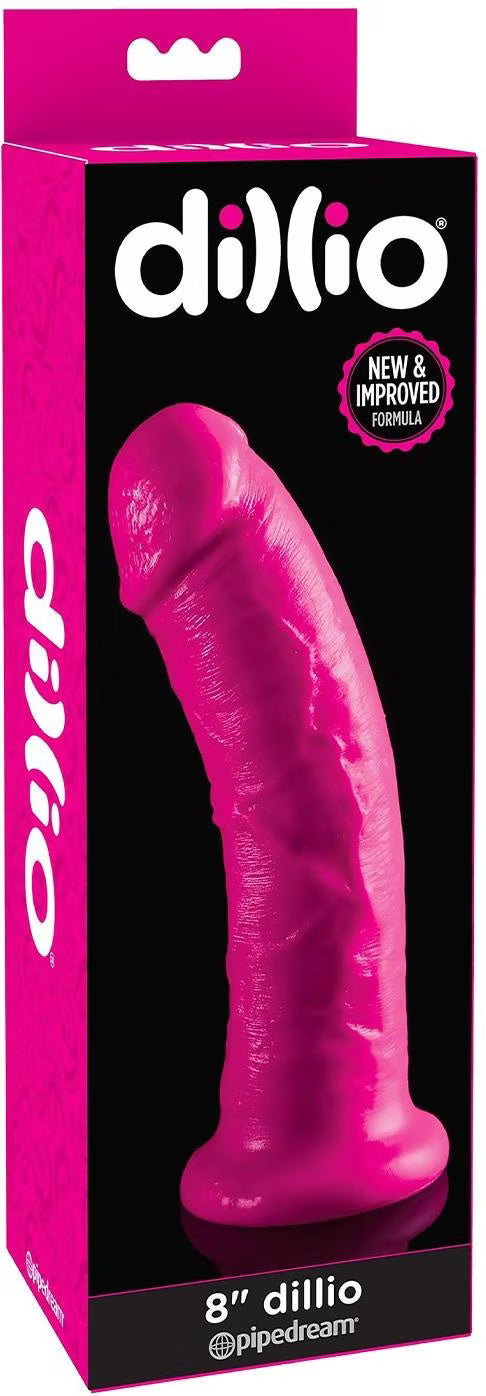 Realistischer Dildo "dillio" mit Saugfuss - Strap-On kompatibel 21.6 cm (pink) - loveiu.ch