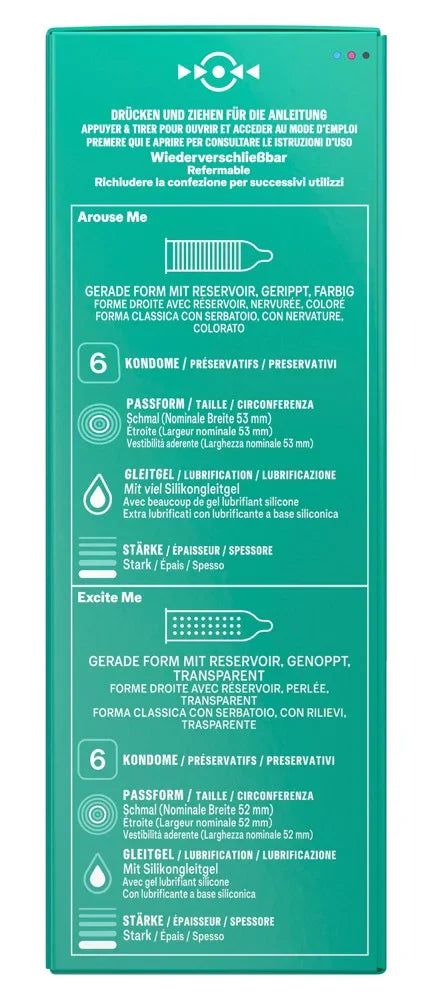 Condoms "Surprise Me Bulk Pack" made of natural rubber latex from Durex