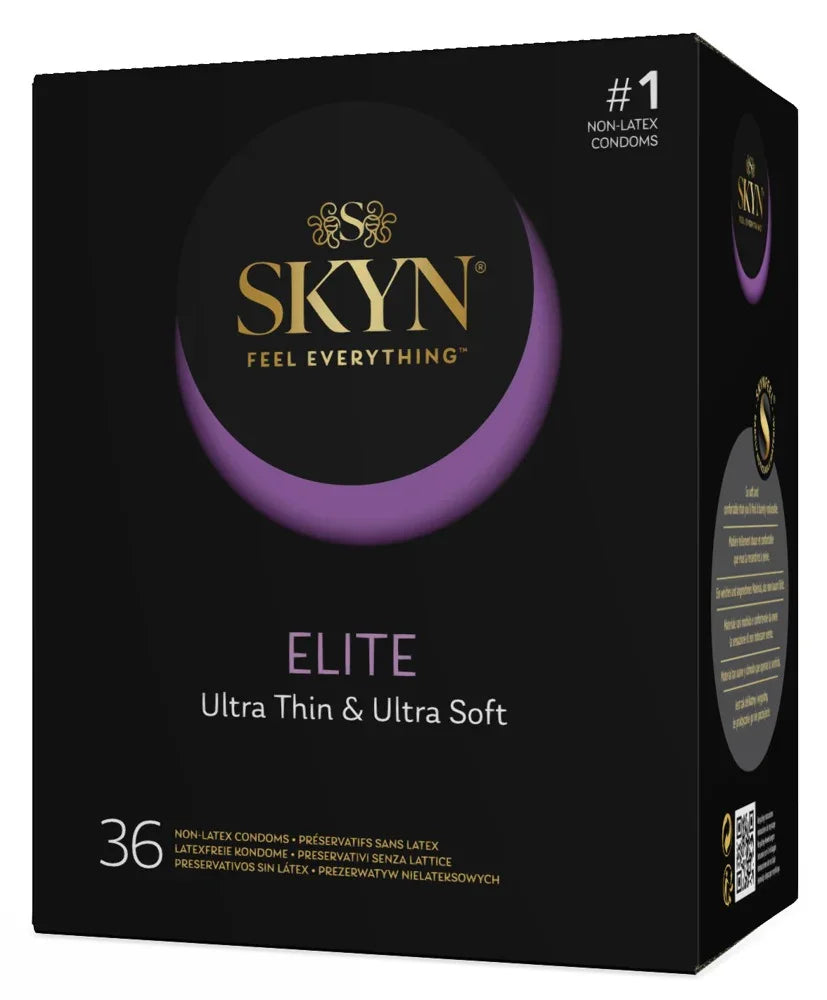 Préservatifs SKYN « Elite extra fins » sans latex avec lubrification (Ø 53 mm/36 pièces)