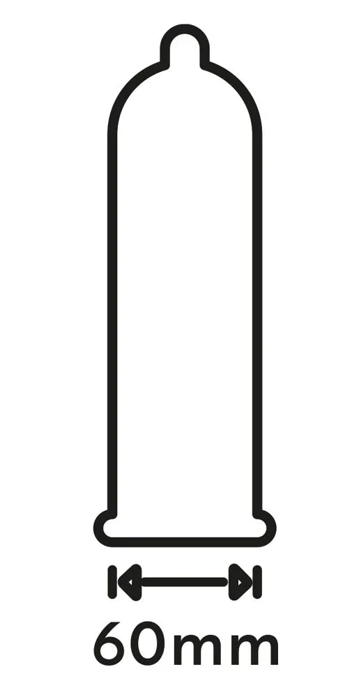Préservatifs extra larges en latex de caoutchouc naturel (Ø 60 mm/12 pièces)