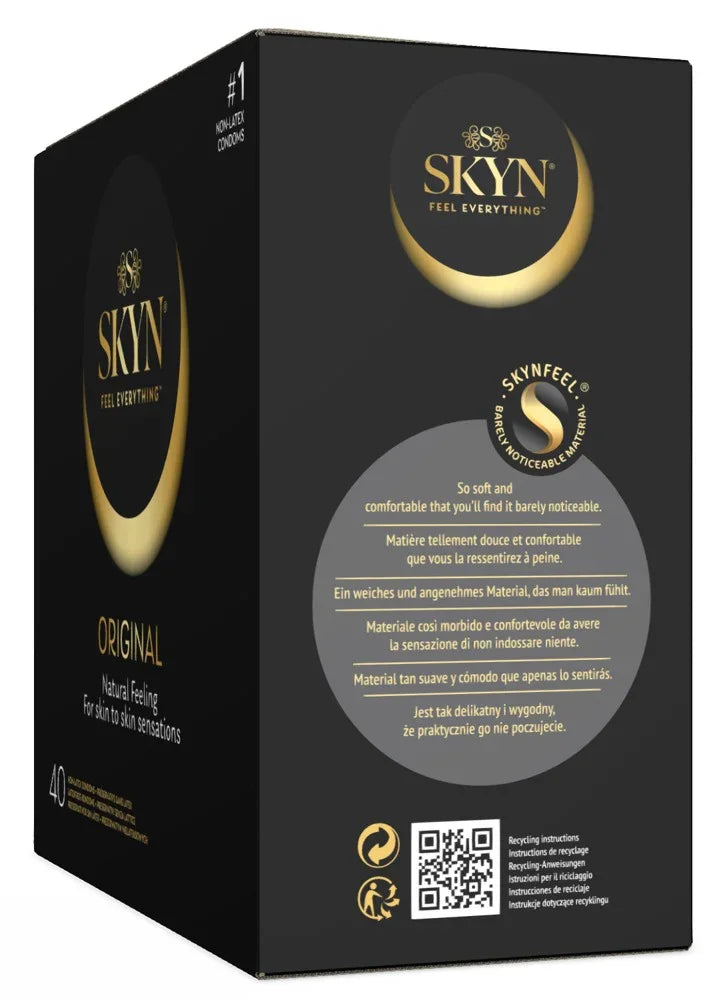 Préservatifs « Original » - sans latex et véganes (Ø 53 mm/40 pièces) de SKYN