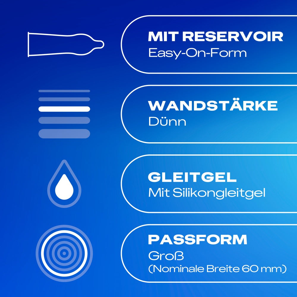Préservatifs "feel-safe XXL" en latex de caoutchouc naturel (Ø 60 mm/10 pièces) de Durex