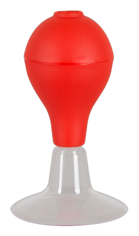 Nipple Sucker with Pump Ball Ø 5.5 cm (red)