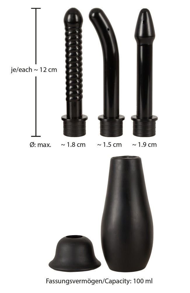 Douche anale "Douche Intime" 17 cm (noir)