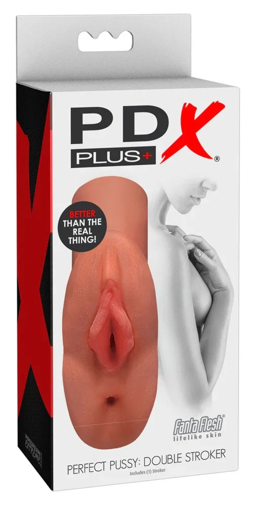 Masturbator "Perfect Pussy: Double Stroker" in vagina design (skin-colored)