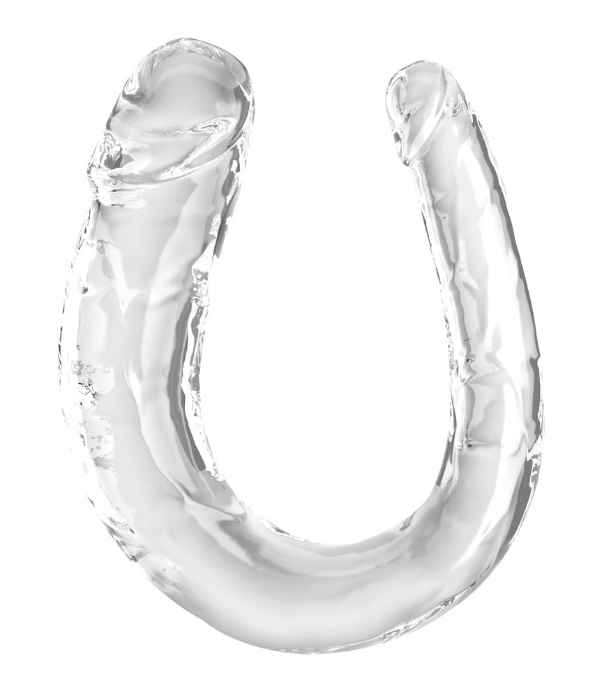 Doppeldildo "Double Trouble" - zweifache Stimulation 33 cm (transparent)