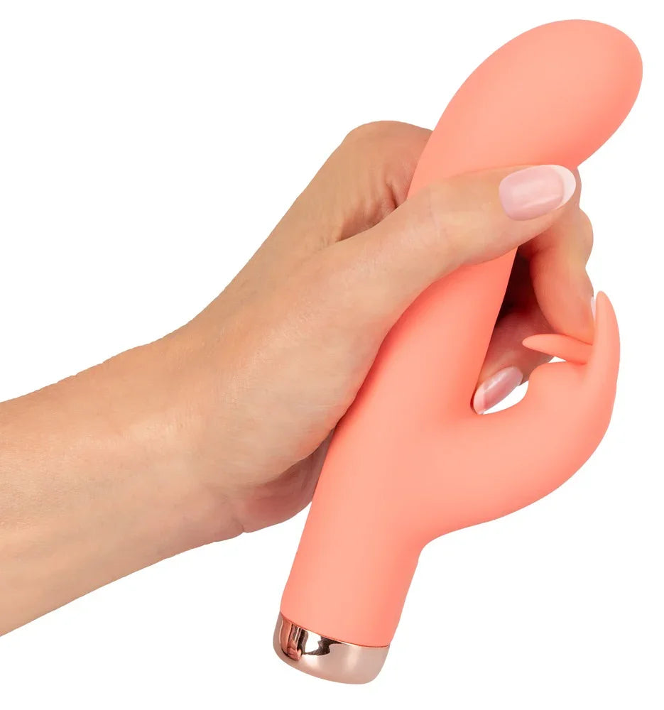 Mini Vibrator „Mini Rabbit“ – Seidig Soft 16.7 cm (orange)