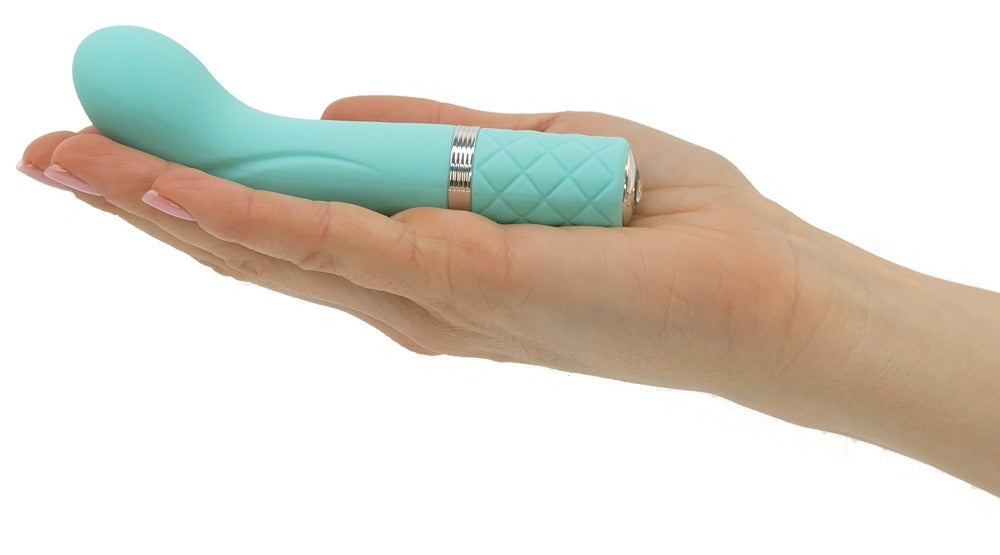 Mini vibromasseur masseur luxueux Racy avec pierre Swarovski® - 12,7 cm (turquoise)