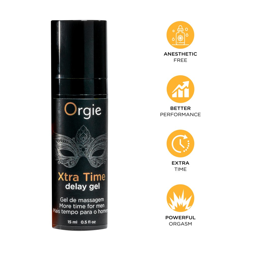 Delay Gel "Xtra Time" - more stamina & condom compatible (15 ml)