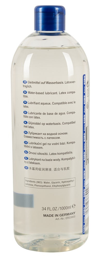 Gleitmittel "Eros Aqua" wasserbasiert & geruchsneutral (1000 ml)