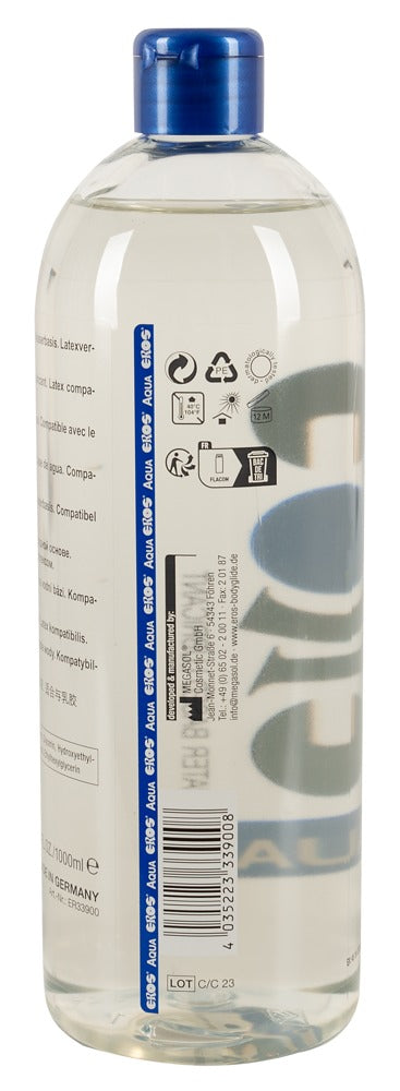Gleitmittel "Eros Aqua" wasserbasiert & geruchsneutral (1000 ml)