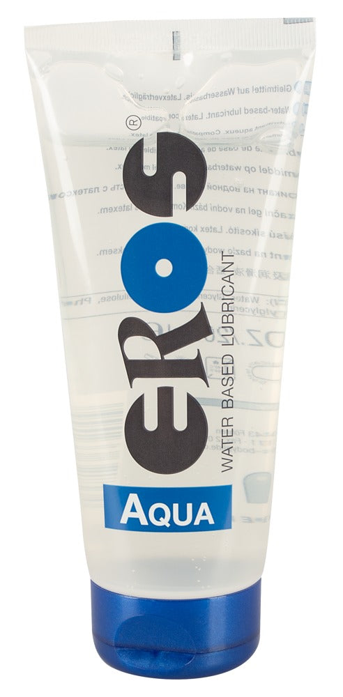 Lubricant "Eros Aqua" water-based & flavourless - latex-compatible (200 ml)