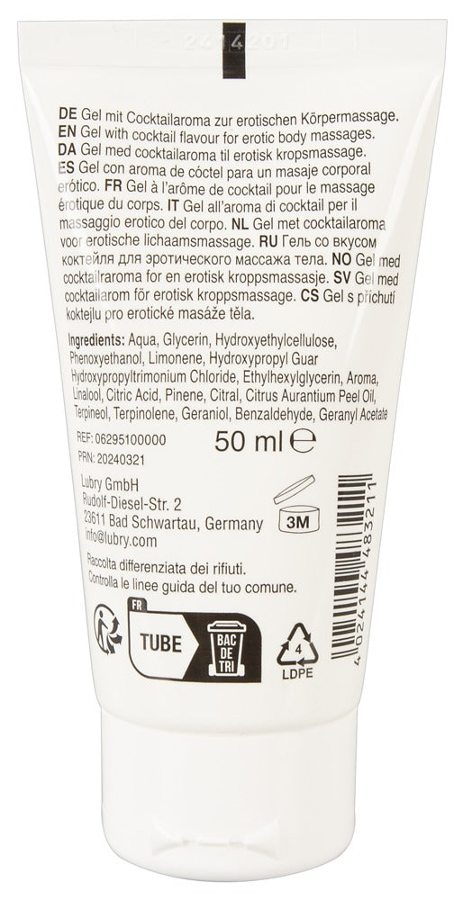 Gel de massage "Lick it! Sex on the Beach" à base d'eau et végan (50 ml)