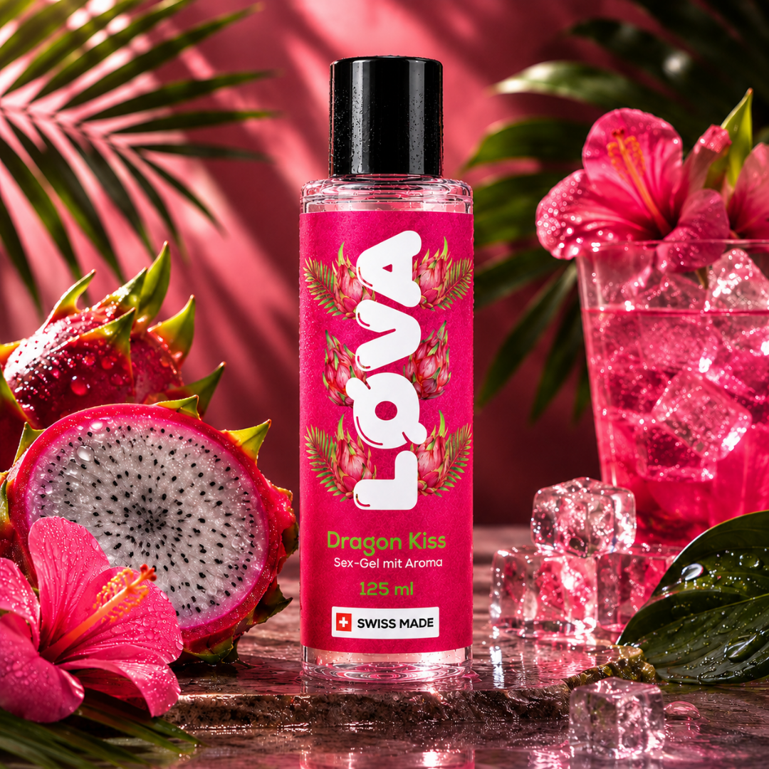Gleitgel "Dragon Kiss" - wasserbasiert & Drachenfrucht-Geschmack (125ml) von LØVA