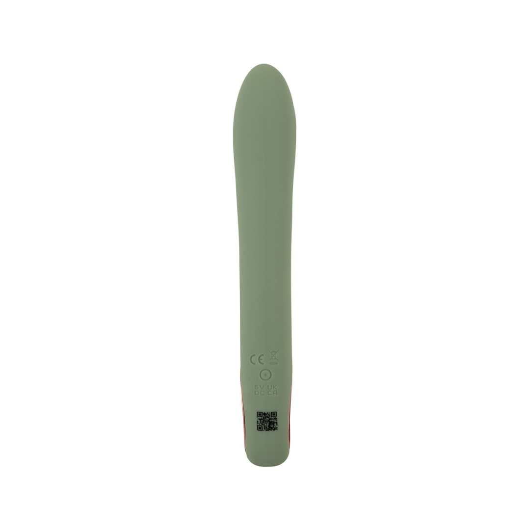 Rabbit vibrator "Slim Rabbit" made of silicone 21.3 cm (green)