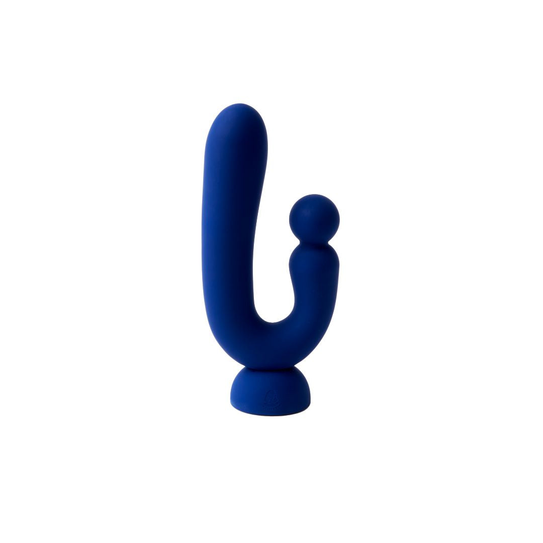 Rabbit-Vibrator "Chouchou" aus medizinischem Silikon - 18.1 cm (blau)