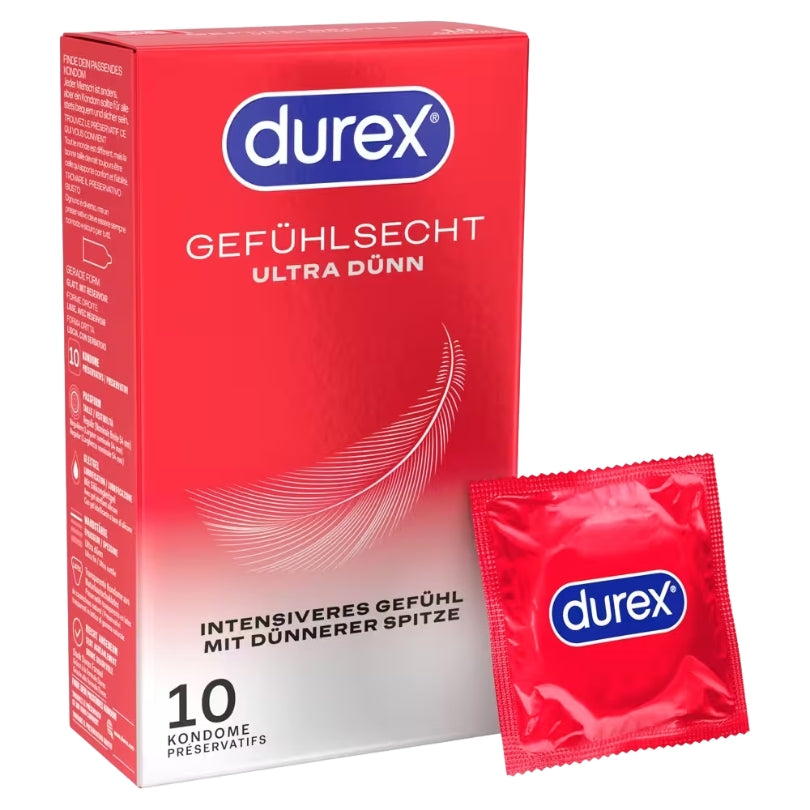 Préservatifs « Feel-safe Ultra » en latex de caoutchouc naturel (Ø 54 mm/10 pièces) de Durex