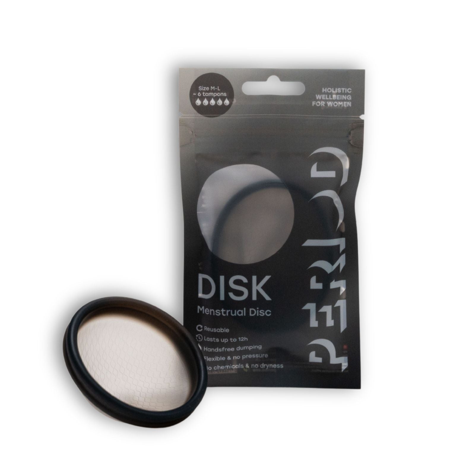 Menstruationsdisk "DISK" BPA-frei - Grösse M-L (schwarz)