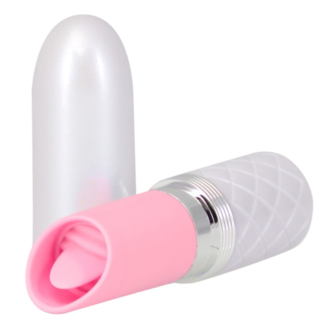 Minivibrator "Lusty" aus Silikon - Vibro-Zunge 9.4 cm (rosa)