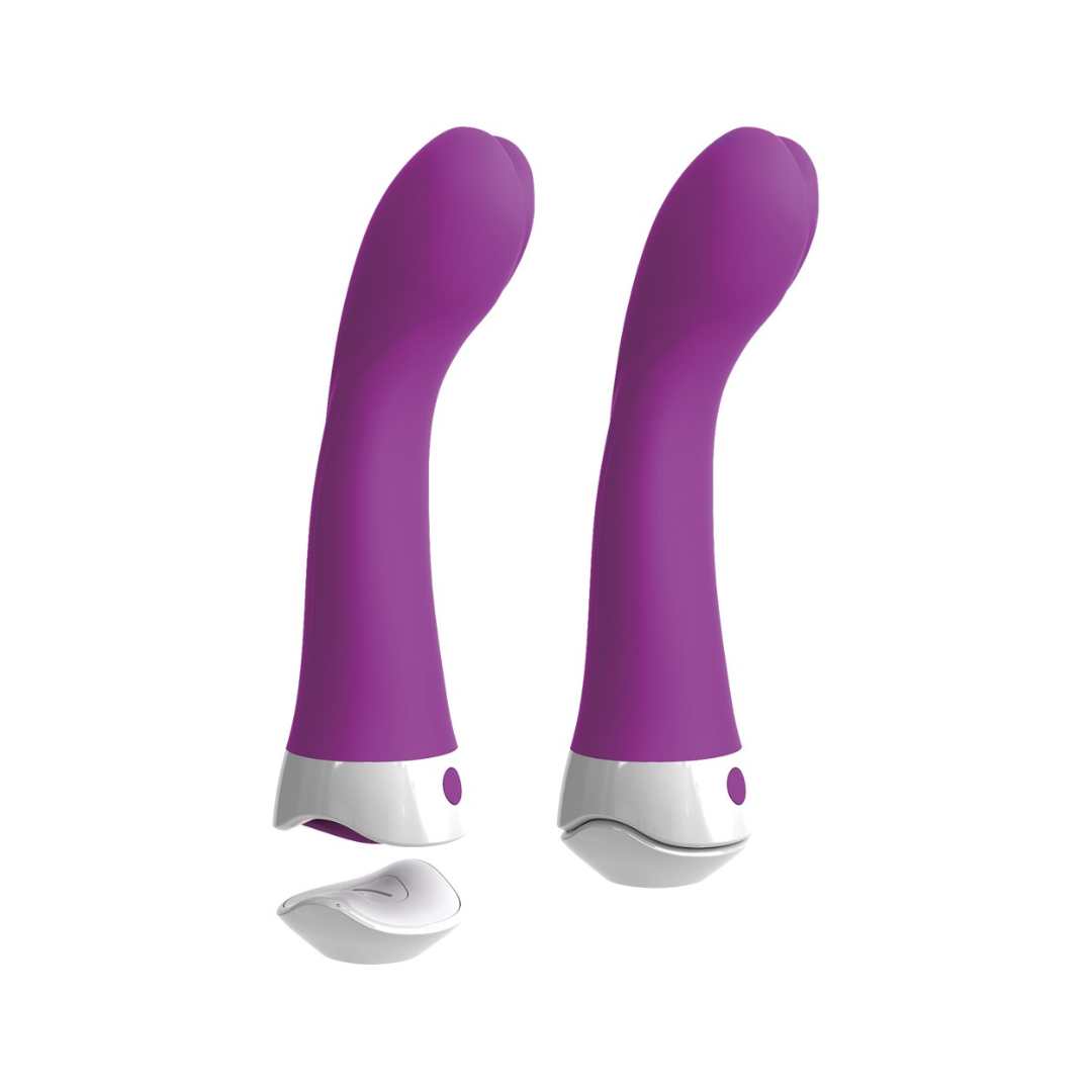 G-Punkt Vibrator "Wall banger G" - abnehmbarer Saugfuss & Fernbedienung  19.3 cm (lila)