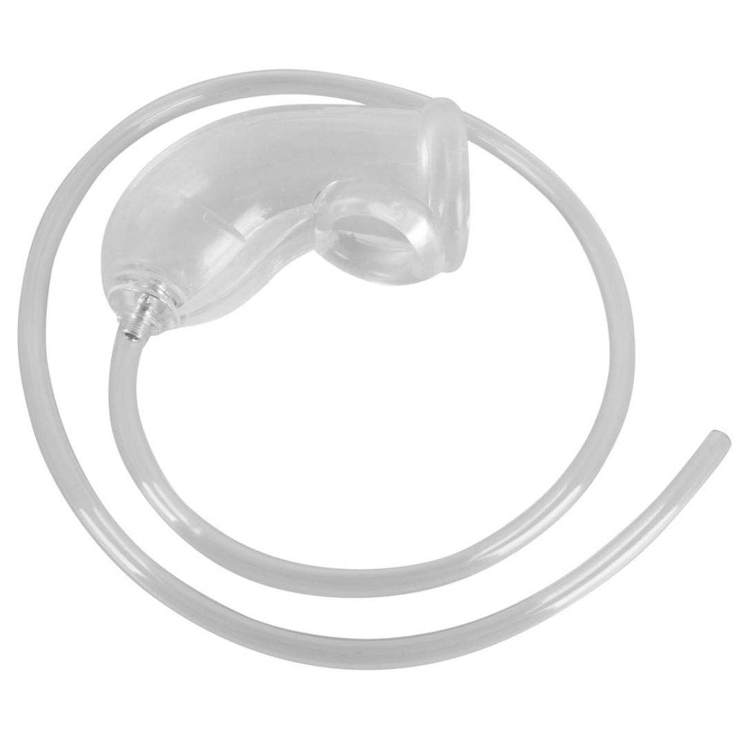 Penishülle "Piss Play Sleeve" aus Silikon - mit elastischem Penissleeve (transparent)