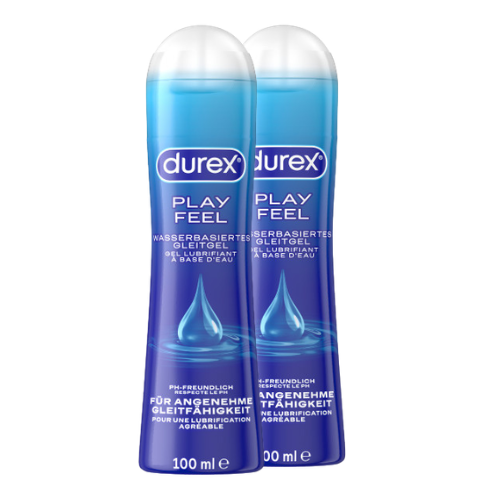 2-Pack Lubricant "Lubricant Play Feel" - water-based (2x100ml) by Durex